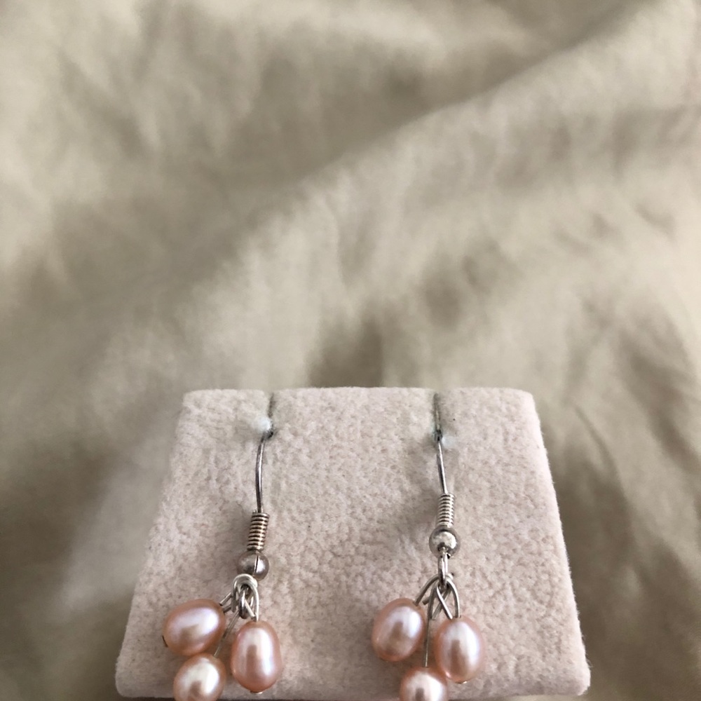 Bundle Item: Rosy Pink Dangly Earrings